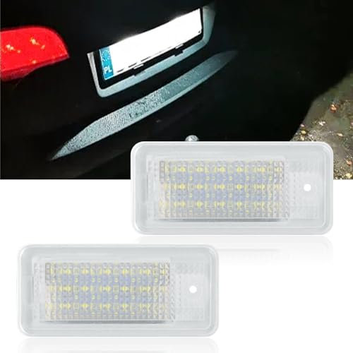 Erato Éclairage de plaque d'immatriculation à LED CanBus sans erreur compatible avec A3 A4 A5 A6 A8 S3 S4 S5 S6 S8 RS4 RS6 Q7