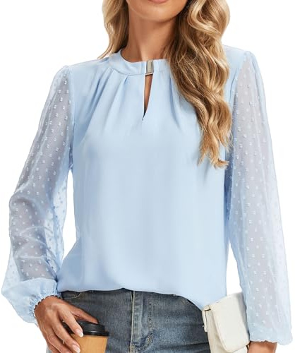 HANERDUN Camicette Donna Top Manica Lunga