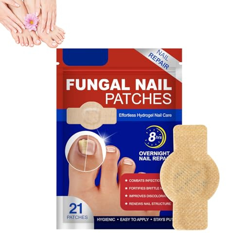 Pilz-Nagel-Patches, Fungal Nail Patches, Mehrzweck Nagelpilz Pflaster, Nagel Graben Reparaturpflaster, Zehennagel Korrektur Patch für Beschädigte Nägel und Erscheinungsbild Verfärbter Nägel (1)