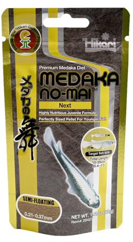 Hikari Medaka No-Mai Next, premium ungdomsfiskmat, halvflytande granulat, 0,21-0,37 mm, 40 g