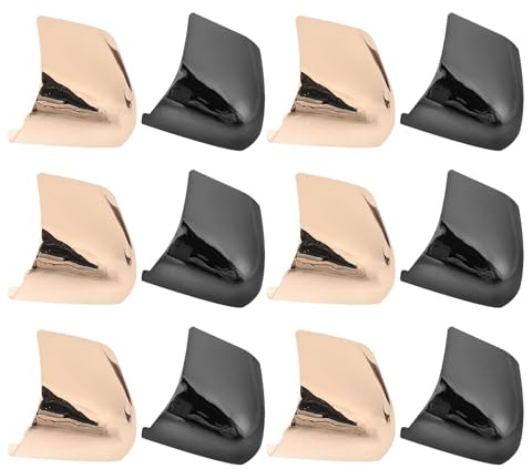 TOYANDONA 6paia Copritacchi in Metallo per Scarpe Punta Protezioni Protettive Invisibili e Decorative per Punte di Scarpe Protezione Anti-usura per Tacchi Alti Design Sottile