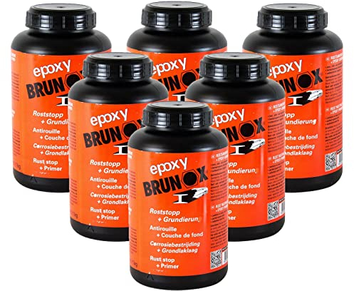 Brunox 6X Epoxy Rostumwandler Rostschutz Roststopp Grundierung Grundierer 1 L