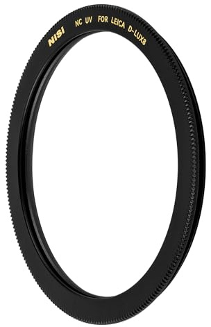 NiSi NC UV Protection Filter for Leica D-Lux 8 – Custom Flush-Fit Design, Brass Frame, 99.2% Transmission, Auto Lens Cap Compatible