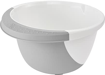 keeeper Rührschüssel mit Anti-Rutsch-Funktion, 3,5 l, Carlotta, Nordic Grey