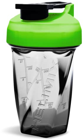 Helimix 2.0 Vortex Blender Shaker Bottle 591 ml - No Blending Ball or Whisk - USA Made - Portable Pre Workout Whey Protein Drink Cup - Mixes Cocktails Smoothies Shakes - Top Rack Safe