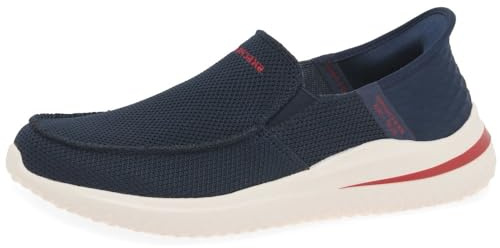 Skechers USA Slip-Ins: Delson 3.0-Cabrino Slip On para Hombre, Marino, 46 EU