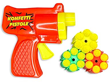 Pride.Direct® Konfetti Pistole (Konfetti Pistole, Rot)