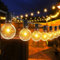 Romwish LED Lichterkette Außen, 30M Lichterkette Glühbirnen Mit 50+2 G40 Birnen, IP44 Wasserdicht Lichterkette Glühbirnen Außen für Hochzeiten, Party, Garten, Terrasse