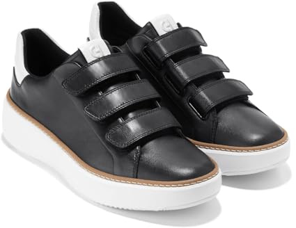 Cole Haan Womens Grandpro Topspin Triple Strap Sneaker, Black/Optic White Croc Print, 5.5-B US