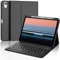 IVEOPPE Keyboard Case for iPad Air 11'' M2 2024/ M3 2025- UK Layout Keyboard for iPad Air 5 2022/4th 2020-7 Colors Backlight Detachable Bluetooth Keypad, Cover with Pencil Holder- Black