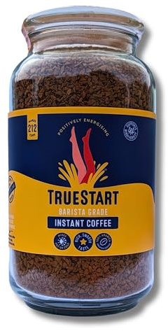 TrueStart Barista Grade Instant Coffee – Smooth Original Barista, 380g Jar (Makes 836 Cups) Mycotoxin-Free Coffee & Rich in Antioxidants, Premium Freeze-Dried, 100% Full Flavour, Smooth Rich Roast