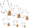Emporte-Pièces De Noël, 6 D'Emporte-Pièces Bonhomme En Pain D'épices, Emporte-Pièce En Acier Inoxydable Bonhomme En Pain D'épices, Emporte-Pièce Cadeaux pour La Cuisson De Gâteaux Fondants