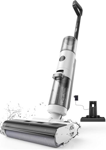 JONR ED12 Wet Dry Vacuum Cleaner Cordless,Hard Floor Cleaner Machines with 850ml Water Tank,Self-cleaning and Self-propelling, Low Noise,Lightweight and Simple Operation,Vacuum and Mop,Multi-Surface