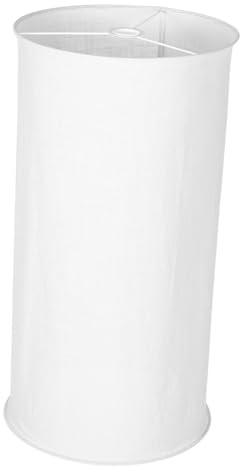 INOOMP Abat-jour Blanc Pliable 35 Cm en Tissu et Fer pour Lustre E27, Abat-jour Moderne pour Lampe de Table, Décoratif et Protecteur, Usage Intérieur, Accessoire D’éclairage