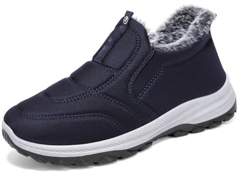 Dasongff Chaussures de Sport Homme Hiver Chaud Slip on Sneakers Chaussure Sans Lacets Orthopédique de Course Running Golf Basquette Tennis Sport Respirant Légères Confortables Marche Jogging