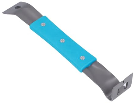 Fabater Herramienta Extractora de Clavos Palanca de Acero Inoxidable Antiarañazos Extraíble para Carpintería Mini Barra de Palanca para Procesamiento en el Hogar Azul