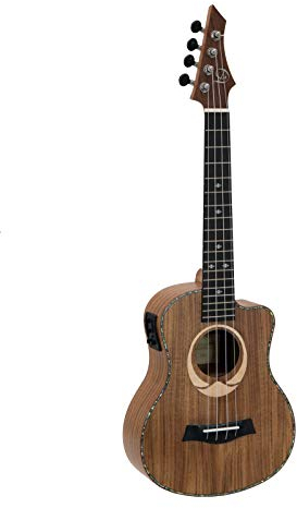 DIMAVERY UK-200 Tenor-Ukulele, Koa mit Cutaway und Tonabnehmer