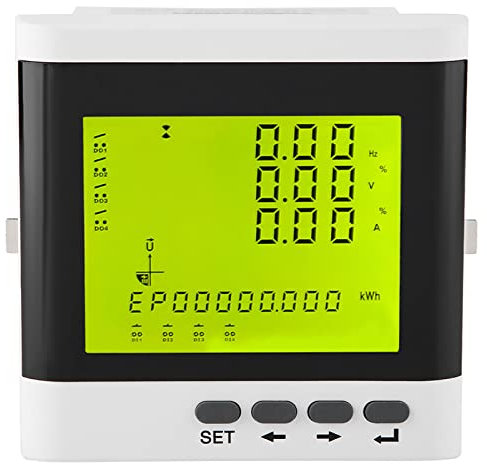 Programmable Three Phase Voltmeter Power Meter Electric Meter Watt Active Digital Ammeter for Management for Complete Monitoring