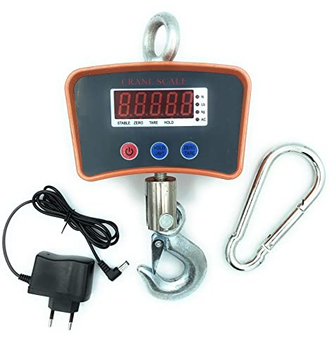 TEMPO DI SALDI Bilancia Professionale Digitale Industriale Con Gancio Dinamometro Molla 1000 Kg