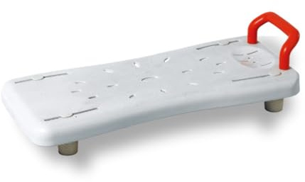 MAS Que AYUDAS – Asiento Bañera Adulto Antideslizante, Ajustable, con Asa de Seguridad, Tabla de Acceso Lateral para Bañera, con Orificios de Drenaje, Fácil Montaje, Máximo 100 kg