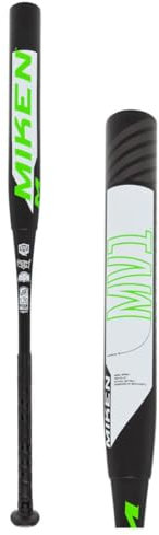 Miken MV-1 33.0 cm Maxload Dual Stamp 240 Bate de softball de lanzamiento lento: MPMVB 86.4 cm 737.1 g.
