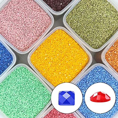 Carsilers Diamond painting ersatzsteine eckig 310,Diamant Malzubehör Perlen,Ersatz für fehlende Bohrer,Diamant painting steine nachbestellen einzeln,Ersatzbohrer,3500 Stück