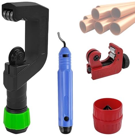 4 Stück Rohrschneider, Einstellbares Design, Rohrschneider Edelstahl, Mehrschichtiger Rohrschneider, Mehrzweck-Rohrabschneider, zum Schneiden von Edelstahl, Kupfer, Aluminiumlegierung