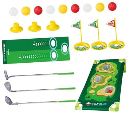 Luwecf Golfschläger Set für Kinder, Lustiges Mini Golf Set für 3 4 5 6 Jahre Alte Jungen Und Mädchen, Geschenk