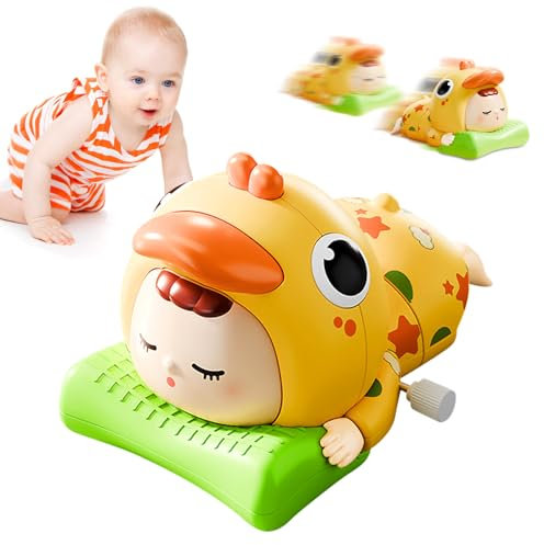 ARONRAVE Baby Krabbel Spielzeug Aufziehspielzeug für Kleinkinder Baby Spielzeug Ab 3 6 9 Monate krabbelhilfe für Babys Vorschule Kleinkind Aktivitäten Kinder Geschenk