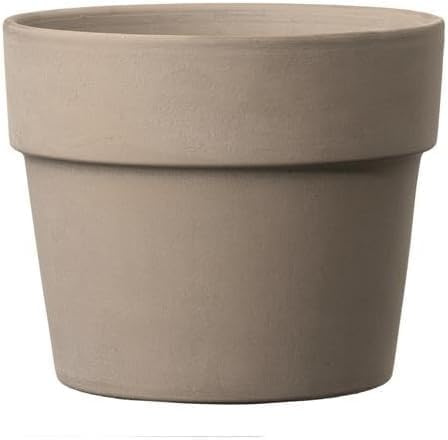FRANCACOR Maceta Barro Terracota Natural Jardin Interior Exterior Calidad (Grafito Gris, 24 x 20 cms)