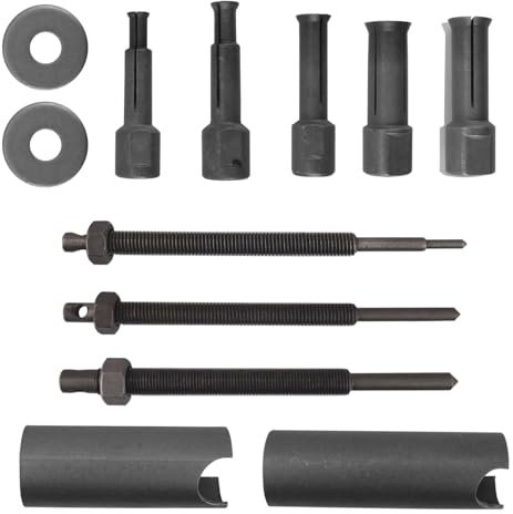 Erato Moto Set di estrattori per Cuscinetti Interni da 9-23 mm Kit di Estrazione per Cuscinetti Ruota Kit Estrazione Movimento Centrale estrattore Cuscinetti Sfere Riparazione Clip Aperte in 5 Misure