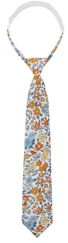 Gsyziux Floral Ties for Kid, Wildflower Boys and Girls Tie, Pre-tied Kids' Neckties For Wedding Graduation School Uniforms (Style-06)