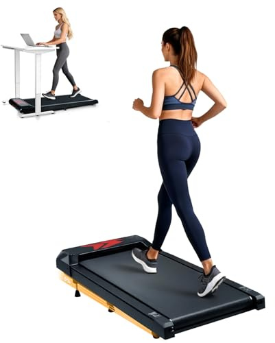 AiQInu Tapis De Marche Course Silencieux Inclinable 5% avec TéLéCommande éCran LED Et Bluetooth Adapté à Une Utilisation Domicile Au Bureau 2-6 Km/H 2.5 CV