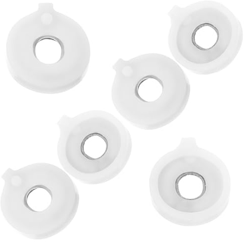 UKCOCO Trumpet Valve Spring Washers for Musical Instruments Accessories Improve Sound Quality 6pcs Easy Installation White Plastic and Metal Parts for Professional Musicians