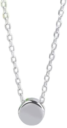 Collier Femme Or Rose 18 Carats Petit Pendentif Haricot Clavicule Chaîne Accessoires Argent