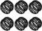 Kaizen Casa Handmade Decorations Black Napkin Rings Set of 6 Metal Mesh for Weddings Dinner Parties