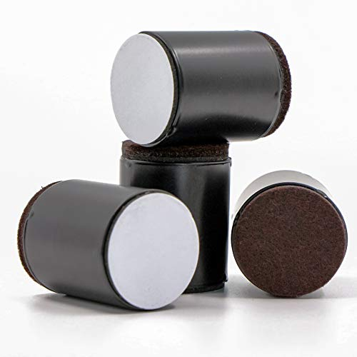 Möbelerhöhung aus Karbonstahl Selbstklebende Möbelerhöhung Betterhöhung Bed Riser Möbelfüße Möbelerhöhung Tischerhöher Elefantenfuß für Bett Tischbeine Möbel Sofafuss, 4 cm Breit, 5.2 cm Länge