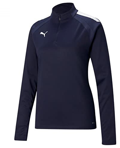 PUMA teamLIGA 1/4 Zip Top Tricot, Peacoat Wh, L Homme