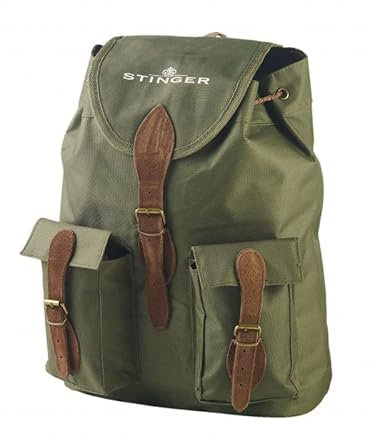 Mochila Stinger 2 Bolsillos Verde 45x35 cm Caza/Camping
