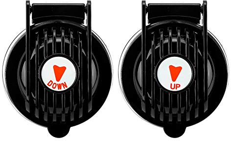 Aramox Ankerwinden-Fußschalter, Ein Paar Marine-Universal-Fußschalter für Ankerwinden, Auf- und Abwärtsschalter für Boote, Schiffe, Ankerwinden, Schwarz