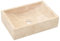 Homgoday Waschbecken Waschschale Waschtisch Waschplatz Handwaschbecken Aufsatzwaschbecken für Badezimmer 45x30x12 cm Marmor Hochglanz-Creme 45 x 30 x 12 cm
