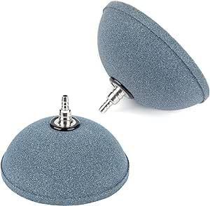 Pawfly Acuario 10cm Pan Piedra de Aire Difusor de Burbujas Herramienta de Liberación para Bombas de Aire Peceras Cubos Estanques y Depósitos DWC,2 Pack