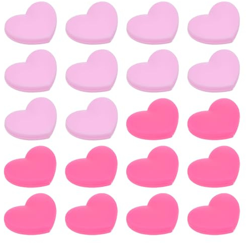PATIKIL Tennis Raquette Amortisseurs, 20 pcs Doux Silicone Mignon Tennis Raquette Vibration Amortisseurs pour Tennis Cadeau, Lumière Rose, Fluorescent Rose
