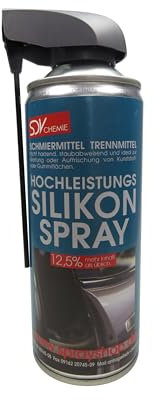 SDV Chemie Hochleistungs Silikonspray Spray 1x 450ml Siliconspray Kunststoff- und Gummipflege Trennmittel Gleitmittel