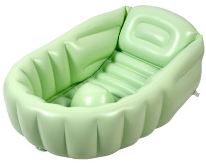 Bañera pequeña plegable, bañera inflable,Silla de baño inflable de PVC, bañera independiente, práctica para espacios pequeños y viajes, ahorra espacio