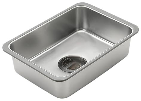 Évier de cuisine d'extérieur en acier inoxydable – Évier utilitaire portable – Station de lavage compacte – Multifonction – Pour camping et buanderie – Pour balcon et terrasse