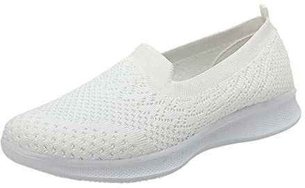 Scarpe da Donna Eleganti e Comode Sportschuhe in Rete Casual Leggere Estive Memory Foam Casa Traspirante Antiscivolo Ortopediche Supporto Arco Plantare