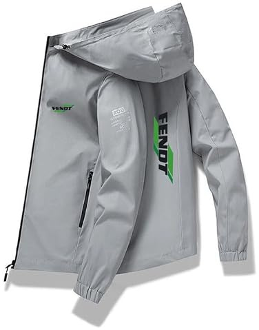 Generisch Fe.n_dt Veste de loisirs pour homme avec capuche amovible pour l'extérieur et la ville | Fe.n_dt Imprimé 3D | Respirant & léger Fermeture éclair Top