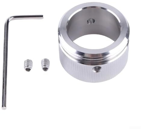 Rehoetom Adaptador de válvula de calefacción de acero inoxidable M30x1.5 para cabeza termostática RA RAVL, accesorio de válvula plateado con llave hexagonal incluida (A)