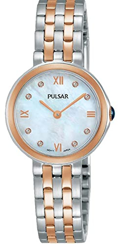 Pulsar Quarz Damen-Uhr Edelstahl mit Metallband PM2246X1